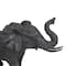 14" Black Contemporary Elephant Sculpture
